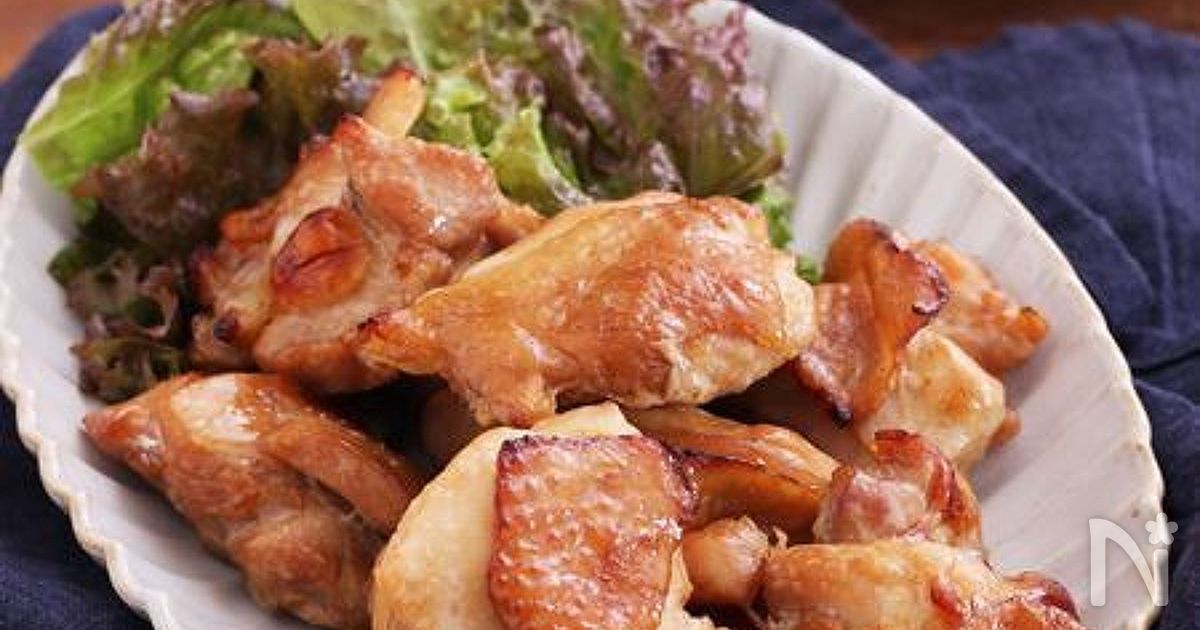 調味料３つで味付け簡単！鶏もも肉のトースター照り焼きチキン♡