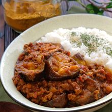 ルー不要！簡単！＊なすとひき肉のトマトカレー＊