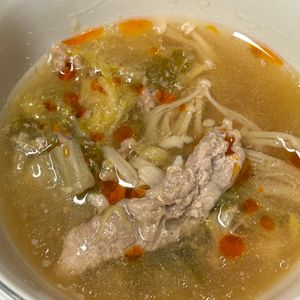 さねやんの作ってみた!投稿(【豚バラ白菜のごま味噌スープ鍋】簡単こく旨スープが美味しい☆)