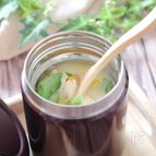 ささ身とスナップえんどうの中華コーンクリームスープ