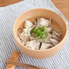 だし汁不要の塩きのこ汁