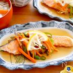 鮭の柚子南蛮漬け【電子レンジで簡単】