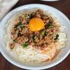 【ひき肉ニラまぜそうめん】まぜてうまい！絡んでうまい！の工程3