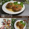 クラ蔵の作ってみた!投稿(栄養満点！【大豆とひじきの和風ハンバーグ】腸活にも◎)