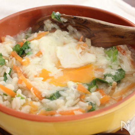 野菜と半熟卵のおじや By 福原ゆり レシピサイト Nadia ナディア プロの料理家のおいしいレシピ