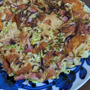 natsumiの作ってみた!投稿(ペロッと食べちゃう【キャベツとえのきのもちとろ焼き】低糖質♪)