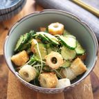 【ぱぱっとやせ副菜♪】ちくわときゅうりのごま酢和え
