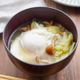 落とし卵のなめこスープ