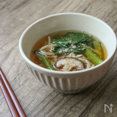 小松菜と切り干し大根の味噌汁