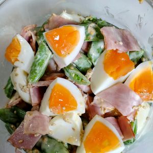ゆみの作ってみた!投稿(【スナップエンドウのごまマヨサラダ】超絶旨い♡推しサラダ!!)