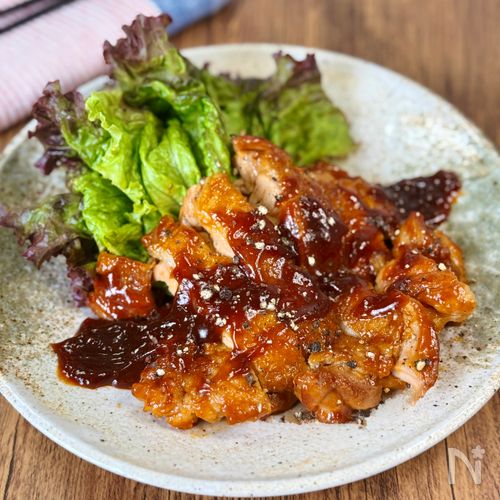 フライパンひとつ！【甘辛チキン】焼いて絡めるだけ♪