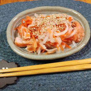 M＊Pの作ってみた!投稿(おつまみにもぴったり♪贅沢鮭入りなます)