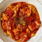 【チキンとまとチーズ】トマトをつぶすだけでソースが完成🍅✨