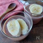 ゼラチン不要！豆乳チョコバナナムース