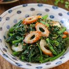 【春菊とちくわの味噌ごま和え】美容にうれしい簡単副菜