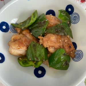 万福の作ってみた!投稿(ワンパン10分！【鶏むね肉とピーマンの胡麻照り炒め】)