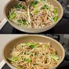 豚こま肉と小松菜のにんにく醤油炒めの工程5