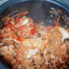 リセットご飯！とろ～り卵のせトマト炊き込みリゾットの工程2