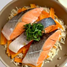 うま味しみしみ♡鮭と切り干し大根の重ね蒸し【ワンパン10分】