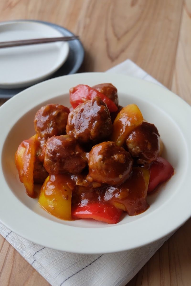 簡単♪肉団子の彩り甘酢あん】子ども大好き！お弁当にも！ | レシピ