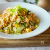 10分で完成!【鮭レタスチャーハン】