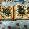 M＊Pの作ってみた!投稿(＼簡単満足朝ごはん／茹でたまごの明太マヨトースト)