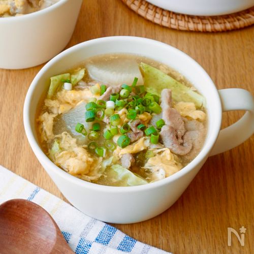 【大根としょうがのあんかけスープ】寒暖差に負けない！