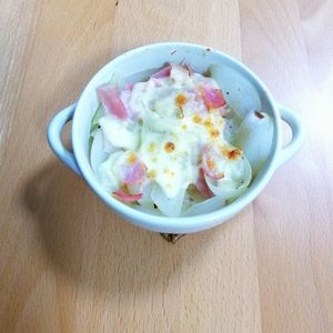 ゆいの作ってみた!投稿(【とろとろ玉ねぎのベーコンチーズ焼き】玉ねぎが主役の絶品副菜)