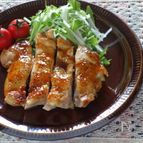 鶏の照り焼き、柚子こしょう風味