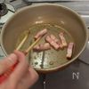 きのことベーコンの濃厚カルボナーラ♪の工程2