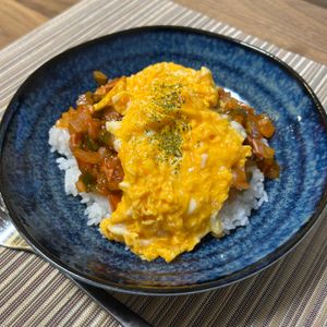 単身赴任おじさんの作ってみた!投稿(『包まず簡単！のっけオムライス』＃子供も喜ぶ)