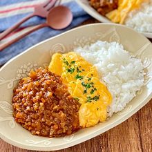 スプーンが止まらない♡ふわたまキーマカレー