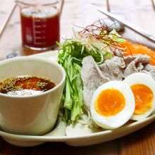 めんつゆで広島風つけ麺