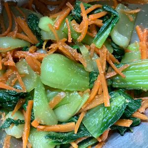 ここあの作ってみた!投稿(【レンジで簡単♪チンゲン菜のごま和え】香り豊かな副菜)