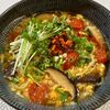 楽ラク手抜キッチン🐶🐾の作ってみた!投稿(トマトとふわふわ卵の酸辣湯風ラーメン)