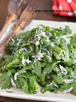 春菊がもりもり食べれる！「しらすと春菊の塩だれサラダ」