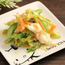 レンジで簡単！アスパラ人参チーズ