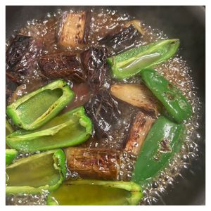 1146682の作ってみた!投稿(【なすとピーマンのだし煮】じゅわっと染みる和風副菜♡)