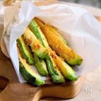 ズッキーニのチーズパン粉焼き