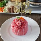 お誕生日に☆肉ケーキ