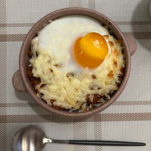 さおりんの作ってみた!投稿(ミンチと卵の焼きキーマカレー)