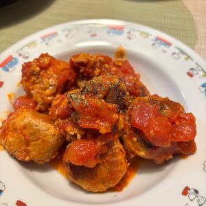 383556の作ってみた!投稿(豚ひき肉で♪ミートボールのトマト煮込み)