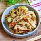 簡単！れんこんとちくわの磯辺焼き