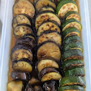 しわきの作ってみた!投稿(【とろなすとズッキーニの香味焼き浸し 】作り置きにも◎)