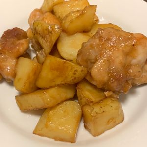 いくえの作ってみた!投稿(豚こま切れ肉と新じゃがの甘辛炒め)