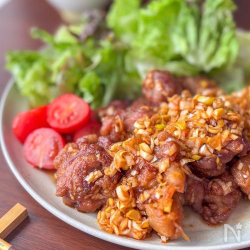 豚こまで作る🐷カリじゅわっ油淋豚