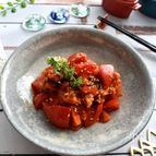 ちょこっとイタリアンな香りの即席トマトキムチ
