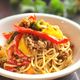 パプリカたっぷりミートソースパスタ♪夏