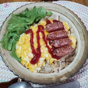 M＊Pの作ってみた!投稿(【とろとろ卵のずぼらオムライス】市販の餃子で簡単！)