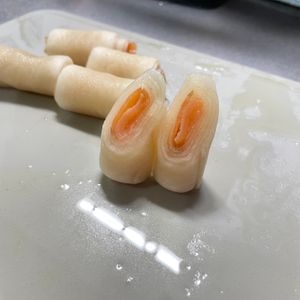 ゆずぽんずの作ってみた!投稿(おせち・オードブルに＊サーモンの大根なます巻き)